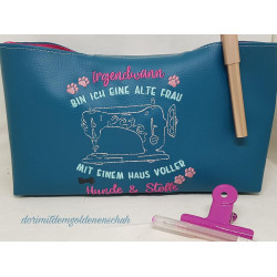 Stickdatei - Spruch Hunde und Stoffe